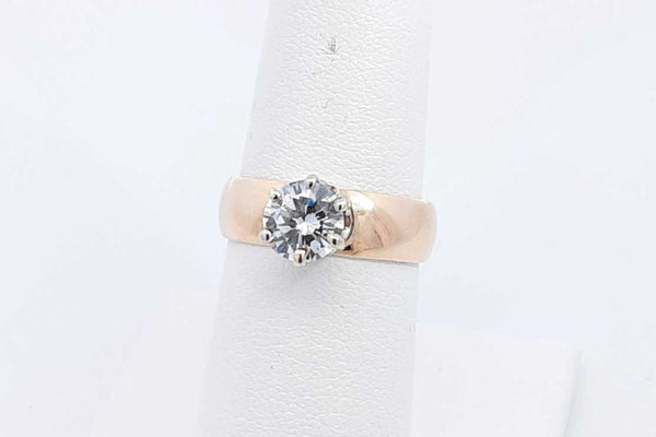 Approx. 1.28ctw Diamond Ring In 10k Yellow Gold 3.8 Grams Size 6.5 Eb1224oxxzsa