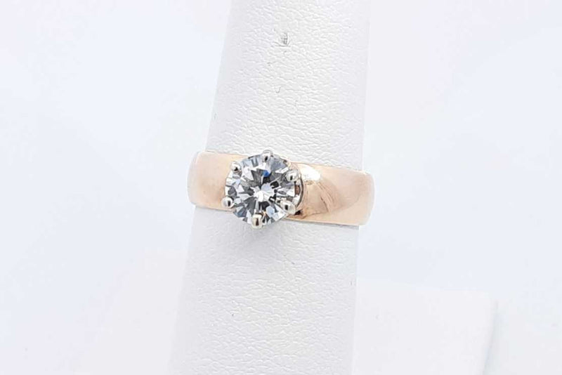 Approx. 1.28ctw Diamond Ring In 10k Yellow Gold 3.8 Grams Size 6.5 Eb1224oxxzsa