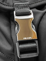 Prada Re-nylon & Saffiano Leather Backpack In Black Fw0226exzdu