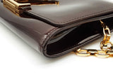 Louis Vuitton Amarante Vernis Patent Leather Louise Chain Bag Eb0526cocde