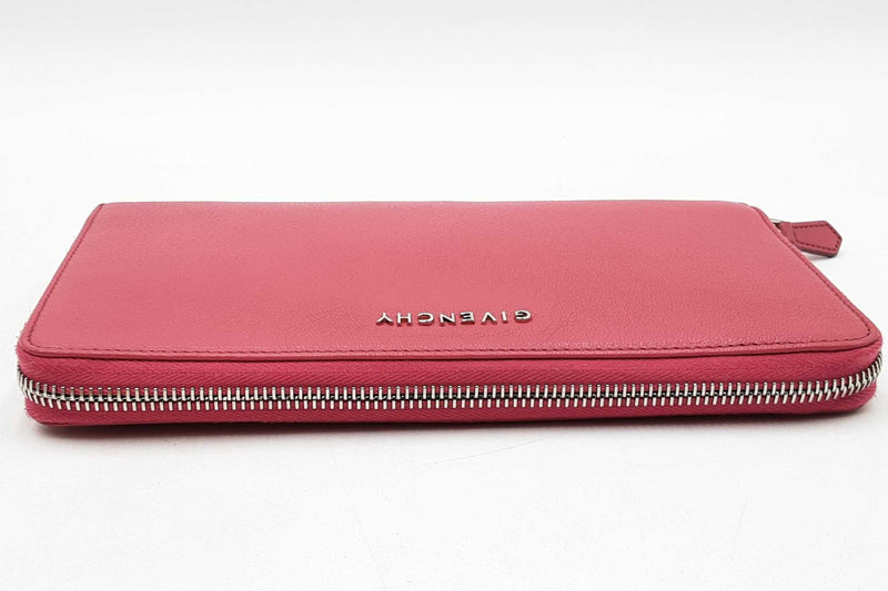 Givenchy Pink Leather Pandora Organizer Zip Around Wallet Eb1125loxdu