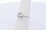 1.25ctw Diamond Ring In 14k White Gold 2.4 Grams Size 6 Eb1026orrxde
