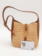 Yves Saint Laurent Mini Raffia & Leather Shoulder Bag Eb0126lxxzde