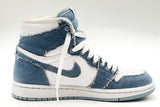 Nike Air Jordan 1 Retro High Top Denim Sneakers Size 6 Dm9036-104 Eb0225ixsa