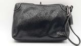 Coach Vintage Soho Black Pebbled Patent Leather Wristlet Sd0926ordu