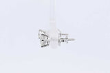 0.32ctw Diamond Stud Screwback Earrings In 14k White Gold 0.8 Grams Eb0125lxzsa