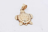 10k Yellow Gold Turtle Pendant 1.6 Grams Eb0826irsa