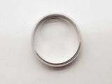 14k White Gold 4.8g Band Ring Size 9.25 Do0626woxde
