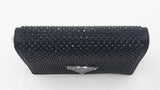Prada Crystal Embellished Satin Card Holder Sd0426wzxdu
