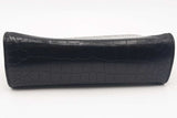 Alaia Black Croc Embossed Leather Clutch Eb0226oxzsa