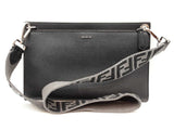 Fendi Flat Pouch Black Leather Crossbody Bag Sd0326rrzde