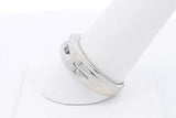 0.07ctw Diamond Ring In 10k White Gold 3.5 Grams Size 8.75 Eb0425ersa