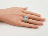 3.78cttw Princess Cut Diamond Ring In 14k White Gold 16.7g Size 9.5 Eb0526lixzdu