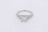 0.96cttw Diamond Ring In 14k White Gold 3.2 Grams Size 4.5 Eb0525lrrzsa