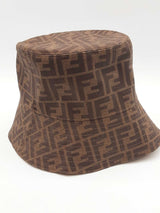 Fendi Zucca Coated Canvas Bucket Hat Size L Eb1225wrxde
