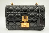 Christian Dior Black Leather Cannage Dioraddict Flap Shoulder Bag Eb1224cxzdu