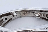 2.0cttw Lab Grown Diamond Ring In 10k White Gold 6.3 Grams Size 3 Eb0726crxde