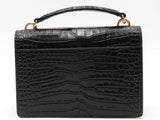 Yves Saint Laurent Sunset Wallet On Chain Top Handle Black Aa0926sxzsa