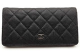 Chanel Quilted Caviar Leather Yen Wallet Eb0926pxzsa