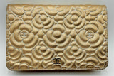 Chanel Gold Metallic Camellia Wallet On Chain Eb1124orxdu