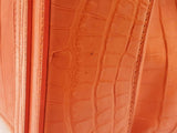Ralph Lauren Soft Ricky Orange Alligator Leather Handbag Do0526oxzxde