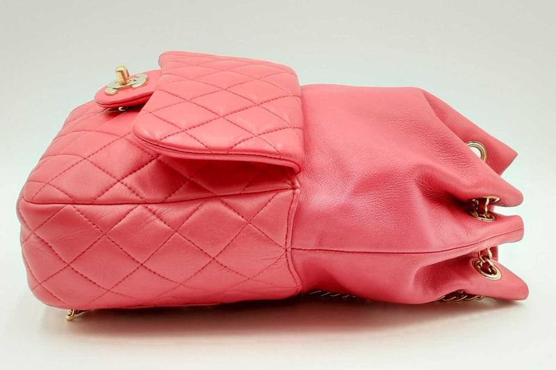 Chanel Dark Pink Quilted Lambskin Seoul Backpack Eb0524llxzdu