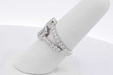 2.86cttw Lab Grown Diamond Ring 14k White Gold 3.9 Grams Size 6.75 Eb0826lxrxsa
