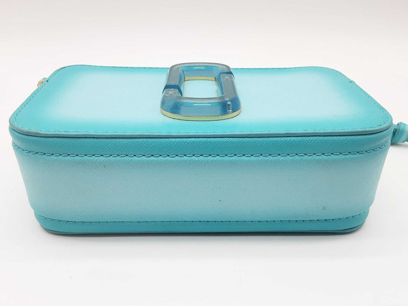 Marc Jacobs Fluoro Edge Snapshot Blue Leather Crossbody Bag Do0825ixde