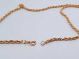 14k Yellow Gold 3.5 Grams Rope Chain 18 Inches Aa0426ozxsa