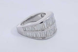 3.6cttw Diamond Ring In 18k White Gold 17.1 Grams Size 6.5 Eb0326lixzdu