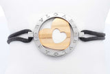 Bvlgari 18k Yellow Gold & Stainless Steel Tondo Heart Bracelet 10.2g Eb0724lxzsa