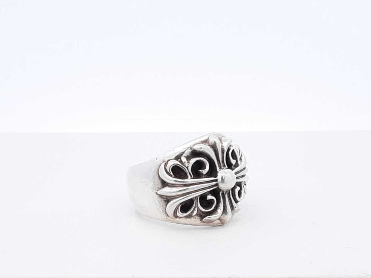 Chrome Hearts Keeper Ring In Sterling Silver 20.3 Grams Size 10.5