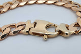 14k Yellow Gold Curb Chain Link Bracelet 51.1 Grams 9 Inch Eb0426wpxzsa