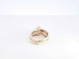 0.88 Cttw Diamond & 14k Yellow Gold Bypass Ring 4.3 Grams Size 3.25 Fw0526oxzdu