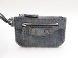 Balenciaga Crystal Neo Cagole City Bag In Distressed Blue Denim Fw0126lrxzdu