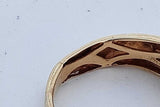 0.7cttw Diamond Ring In 10k Yellow Gold 3.4 Grams Size 9 Eb0926wxzde