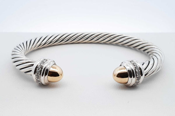 David Yurman Classic Cable Bracelet In Sterling 44.5 Grams 7 Inch Fw1025rxzdu