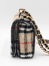 Burberry Mini Lola Crossbody Bag In Vintage Check Bouclé Tweed  Fw1125irzdu