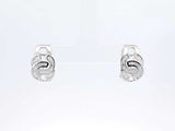 0.70 Cttw Diamond Baguette & 14k White Gold Omega Back Earrings 4.2 Grams Fw0826ocrdu