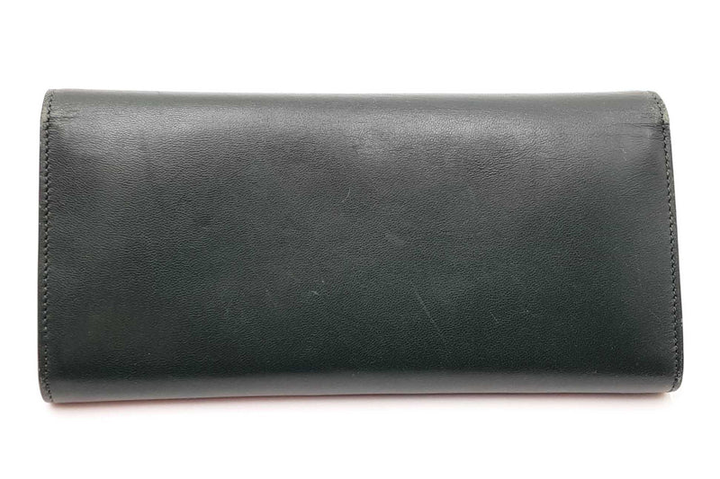 Celine Lambskin Emerald Green Wallet Eb1124lxzdu