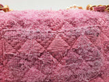 Chanel Flap Pink Quilted Tweed Pearl Twist Crossbody Bag Do1024wxzxde