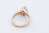 0.76cttw Diamond Ring In 14k Yellow Gold 5.3 Grams Size 5.5 Eb1225lxxzde