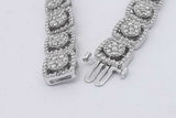 7.82cttw Diamond Tennis Bracelet 10k White Gold 26.3 Grams 8.5 Inch Eb0726lrxzsa