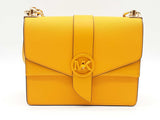 Michael Kors Greenwich Convertible Yellow Leather Crossbody Bag Sd0626wzde