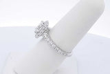 1.31cttw Diamond Ring In 14k White Gold 4.1 Grams Size 6.75 Eb0826lrxzde