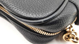 Gucci Soho Disco Crossbody Bag In Black Pebbled Leather Fw1125wxzdu