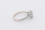 1.19ctttw Diamond Ring In 18k White Gold 3.1 Grams Size 5 Eb0425llzxsa