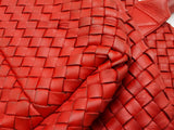 Bottega Veneta Red Intrecciato Leather Cabat Tote Bag Eb0326lwxzde