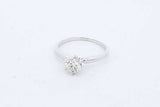 0.35ctw Diamond Solitaire Ring In 14k White Gold 1.6 Grams Size 5.5 Eb0825oxzde