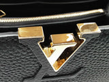 Louis Vuitton Capuccine Black White Leather Shoulder Bag Do0525ooxzde